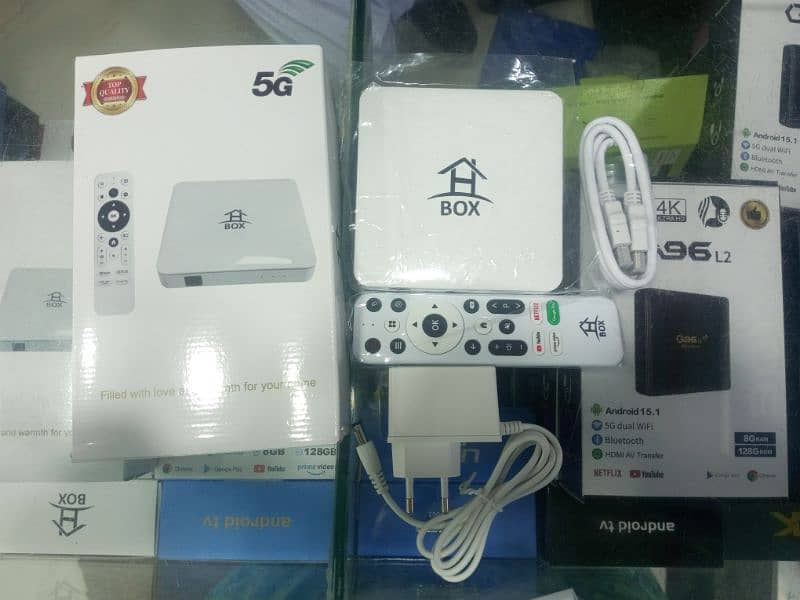 Android TV box with voice remote latest with 2000+ channels 1