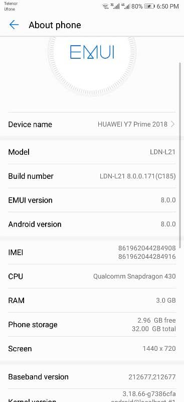 HUAWEI Y7 PRIME 2018 3