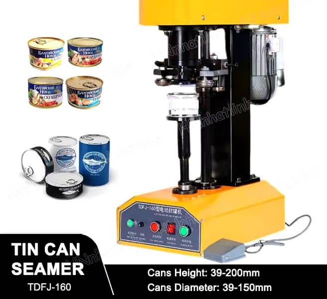 Can Seamer Machine| Tin Can Packing Sealing Machine 0