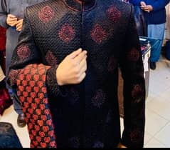 black sherwani for sale just like new