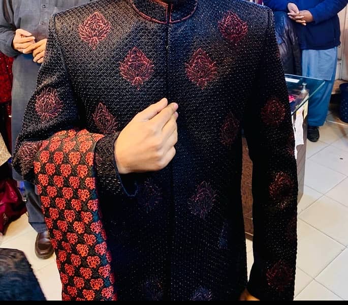 black sherwani for sale new style 0