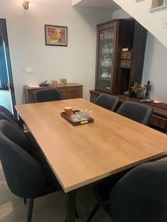 6 Seater Dining table with 6 chairs