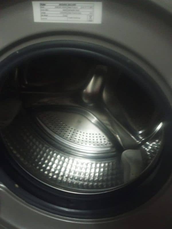 used only 8 month Haier front load 8 kg washing machine 03447562298 2