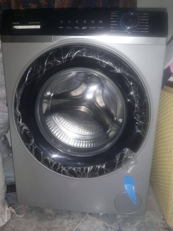 used only 8 month Haier front load 8 kg washing machine 03447562298 3