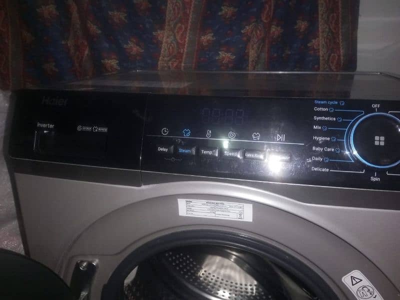 used only 8 month Haier front load 8 kg washing machine 03447562298 4