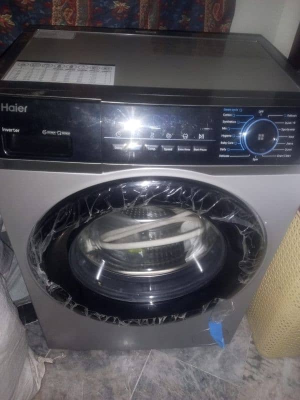 used only 8 month Haier front load 8 kg washing machine 03447562298 6