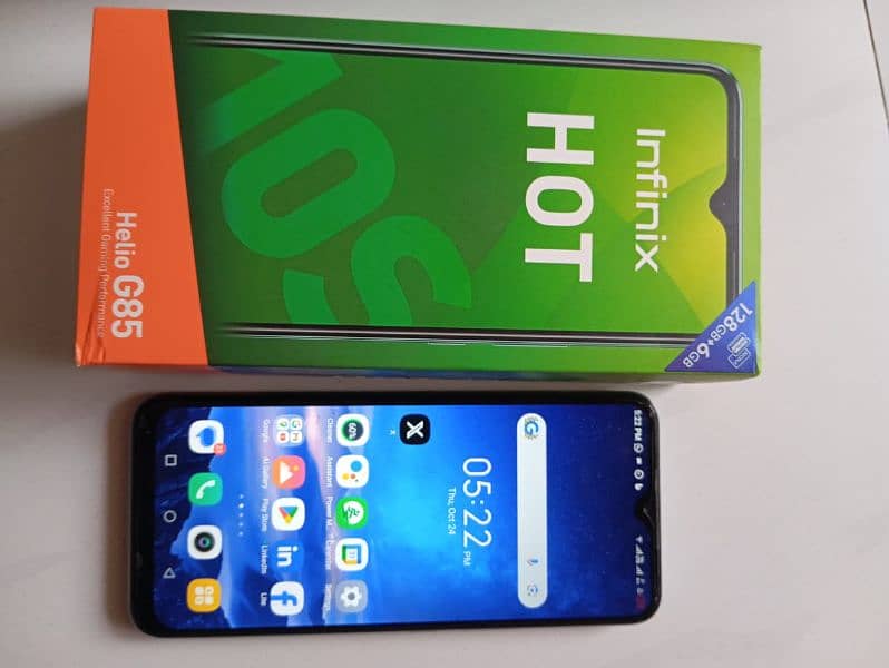 Infinix Hot 10s 10/10 condition with all original box and accessories 1