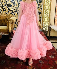 Beautiful Pink Barbie Frock For Girls