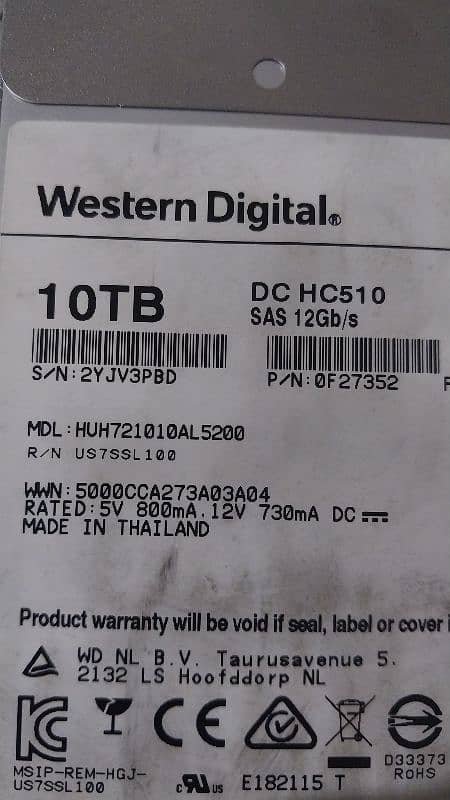 western digital sas 10tb hard drive 0