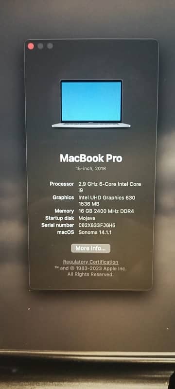 Apple macbook pro2018 4