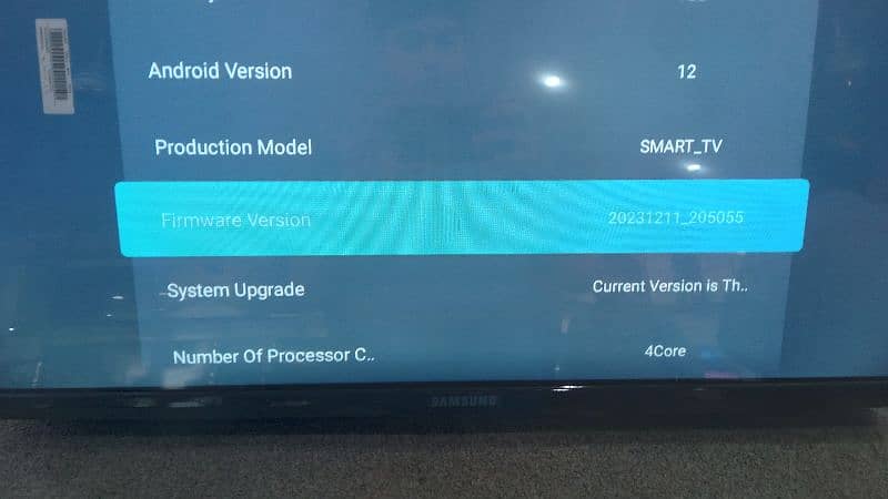 32 INCH samsung Led tv Smart Android 1