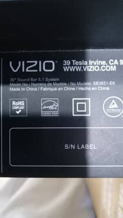 Vizio Speaker 0