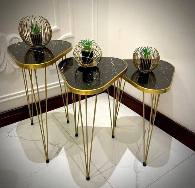 3 PCs Premium Coffee Table | Side Table 0