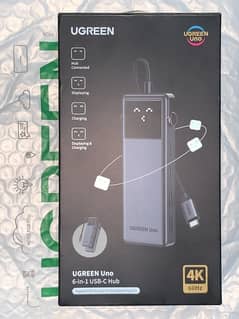 UGREEN Uno USB-C Hub  6-in-1  4K60Hz  10Gbps