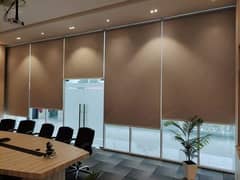 Office Blinds roller zebra with remote control / window wooden blinds