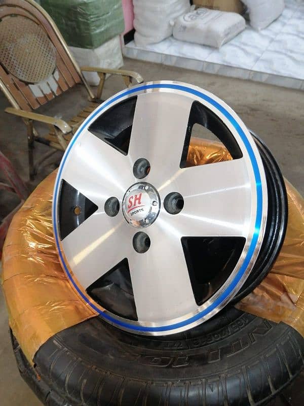 JAPANI ALLOY RIMS FOR ALTO VXR, SUZUKI EVERY 1