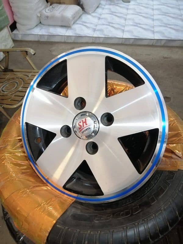 JAPANI ALLOY RIMS FOR ALTO VXR, SUZUKI EVERY 2