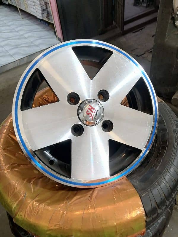 JAPANI ALLOY RIMS FOR ALTO VXR, SUZUKI EVERY 4