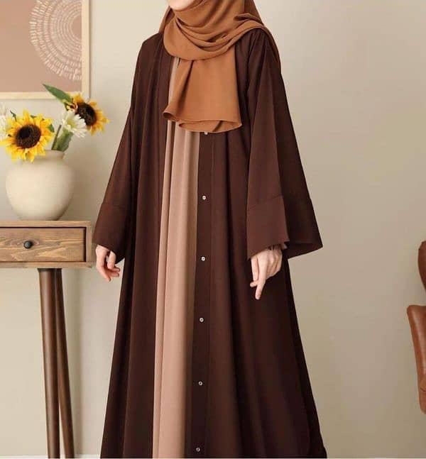 Georgette Full Abaya With Stoller 1