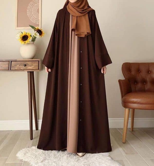 Georgette Full Abaya With Stoller 2