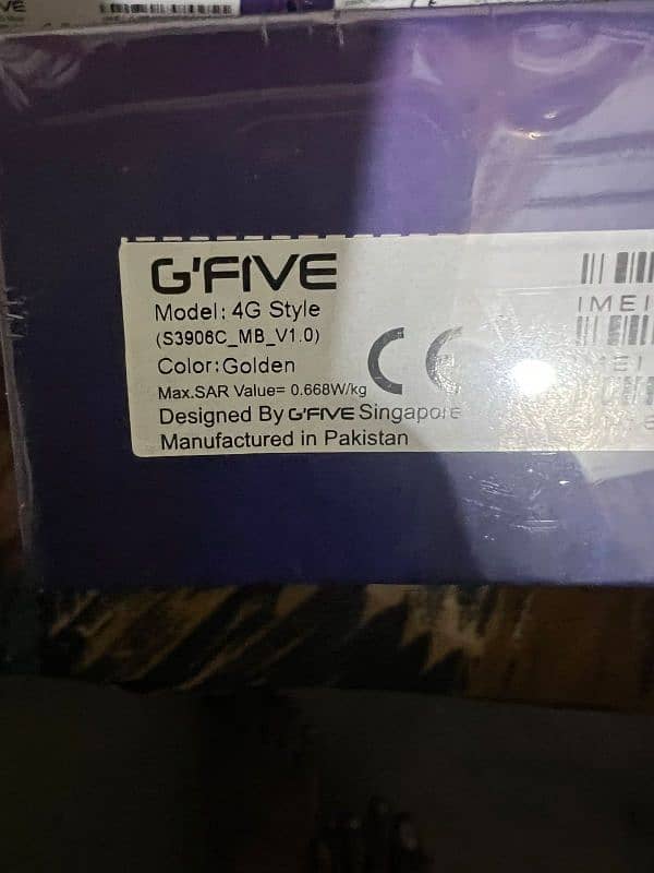 Gfive 4G 6700& Gfive 4G Style Box pack 18Month warranty 8