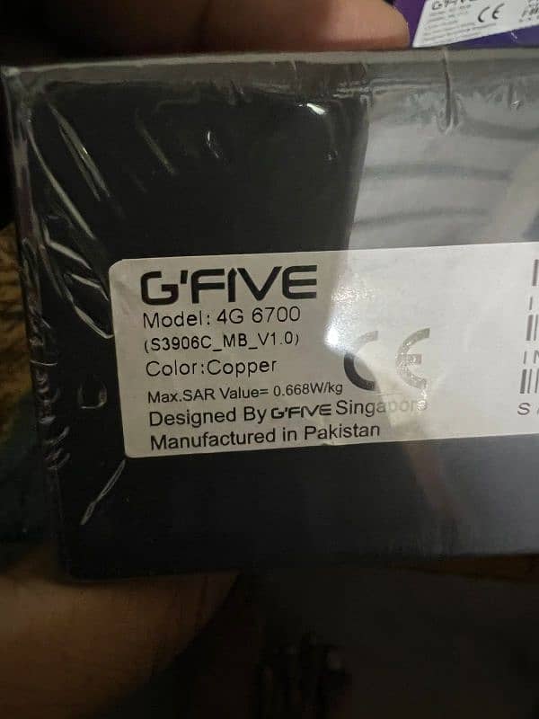 Gfive 4G 6700& Gfive 4G Style Box pack 18Month warranty 9