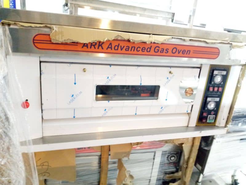 pizza oven imported ark, conveyor oven, deep fryer, counters, food bag 2