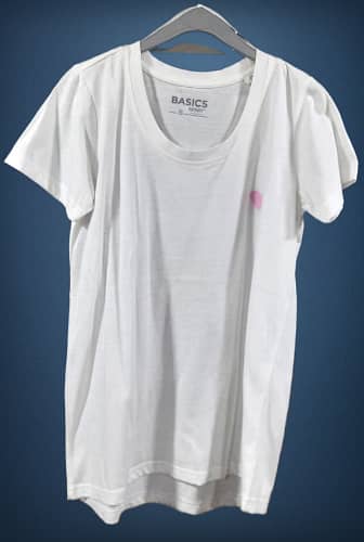 Basics Women's T Shirt Left Over. 1