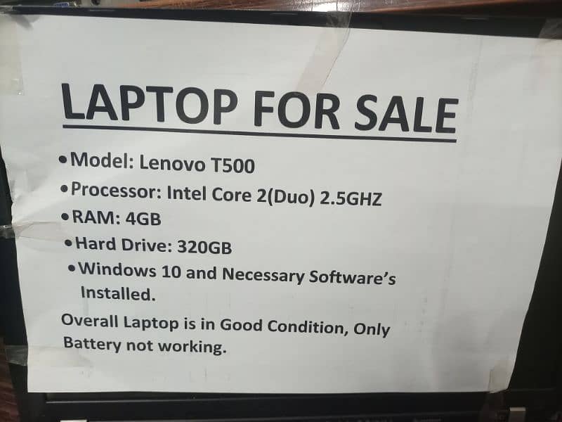 Lenovo T500 Core 2 Duo 1