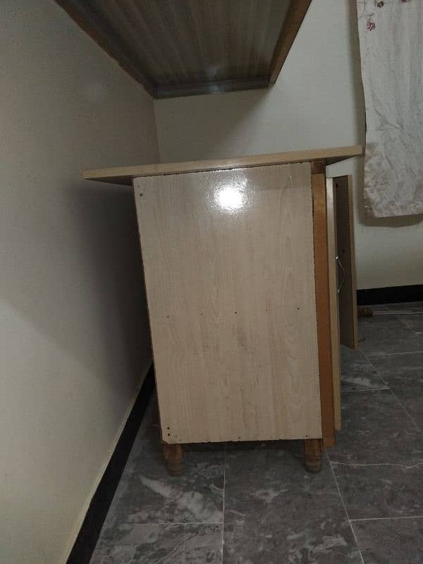 Wooden Solid lron Table for Sale 1