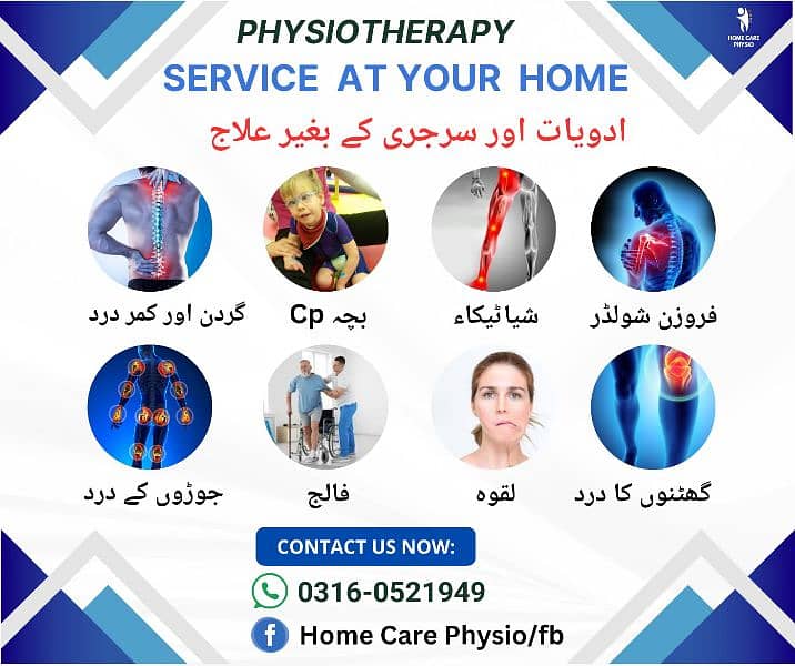 Physiotherapist at your home for Physiotherapy, no mobile 2