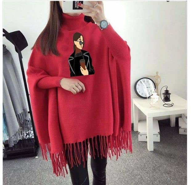 Women's Fleece Poncho Cape Shawl – Soft, Warm, and Stylish Winter Wrap 7