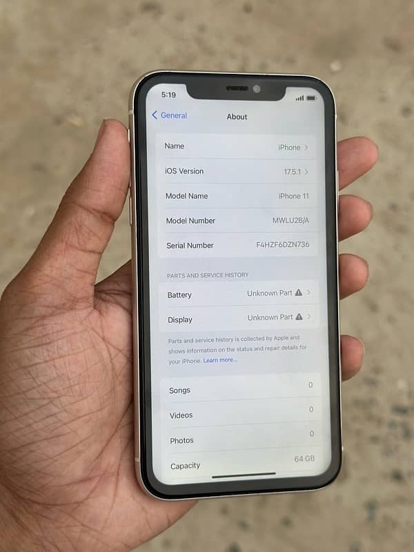 IPHONE 11 NON PTA 64GB FU 6