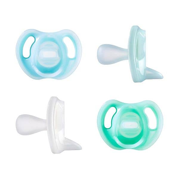 2pc Original NEW tommee tippee Ultra light soft silicon pacifier 0-6m 1