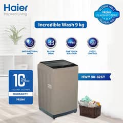 Haier 9kg-HWM 90-826Y-Fully Automatic-Top Load Washing Machine