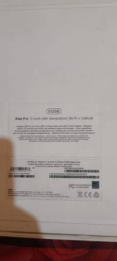 Apple  512GB/Ipadpro 11inch(4thGeneration)wifi Cellular