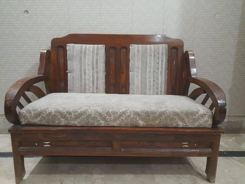 Pure Tali wood Sofa Set 5 Seater 1