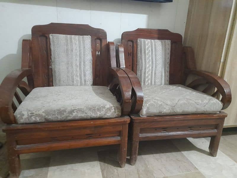 Pure Tali wood Sofa Set 5 Seater 2