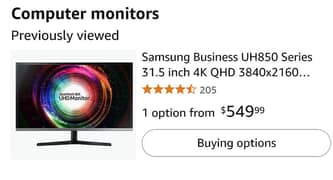 Samsung 32inch Curved UHD Business Monitor