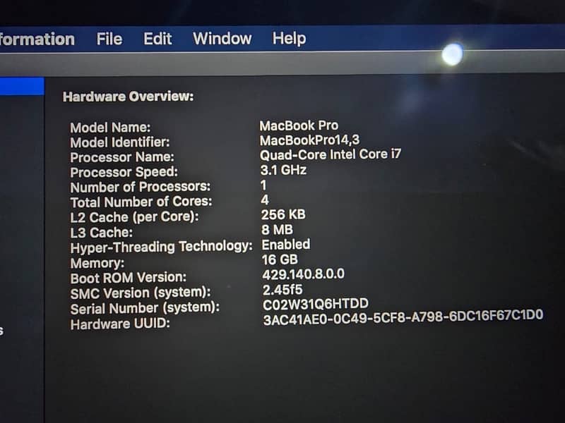 macbook pro 2017 (Exchange possible) 5