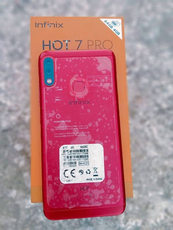 13,999 infinix Hot 7 Pro 4 Ram 64 Rom 0