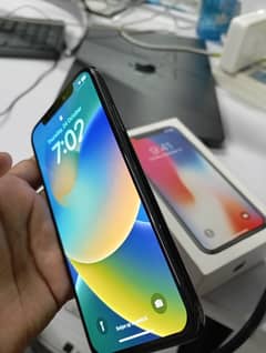 Iphone X 256 gb with box PTA APPROVED