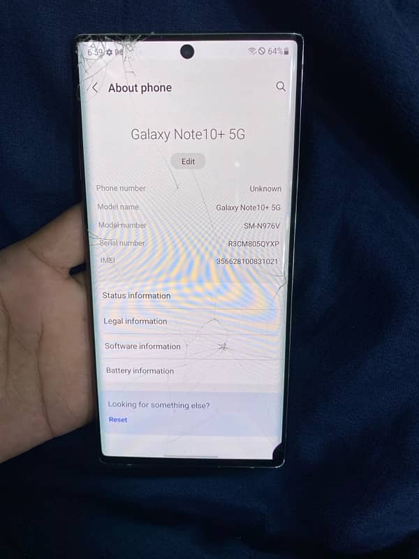 Samsung note 10 plus 5g 256 GB 4