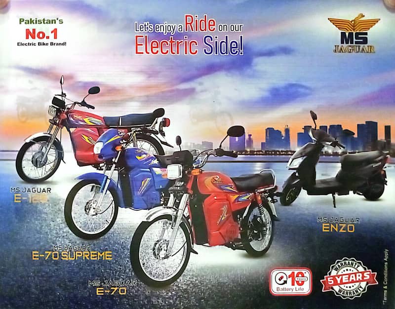 MS Jaguar E-125 2025 | Red Colour Electric Bike 2