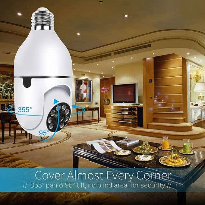 Mini PTZ full HD Camera with Bulb E27 Socket 0