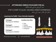 Affordable Umrah Packages for All | Custom Packages Available