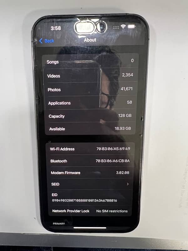 Apple iPhone 14 Pro Max 128 GB PTA Approved Deep Purple 7