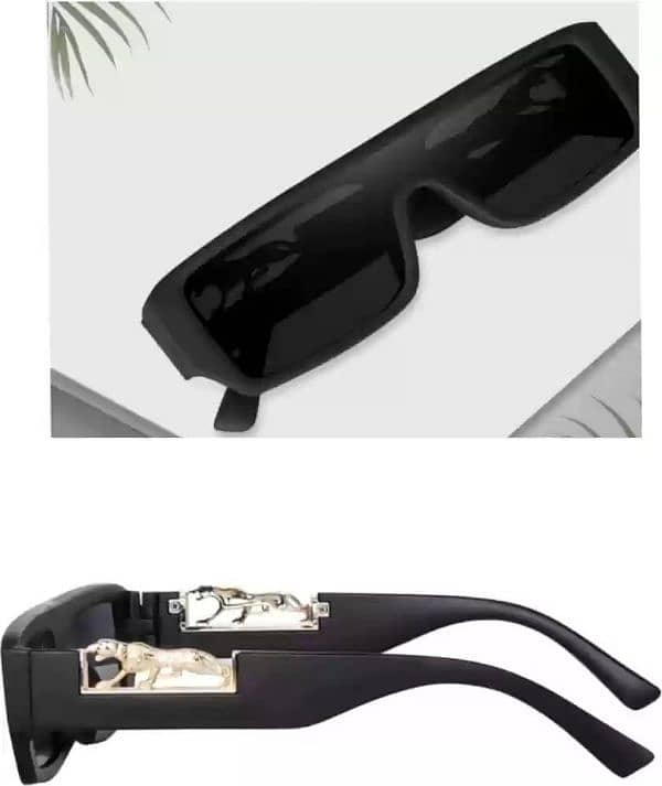 Jaguar Decorated Arms Rectangle   Sunglasses 2