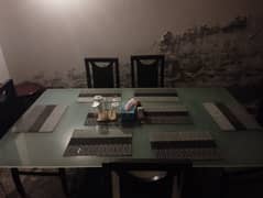 Used Dining Table (Six Seater) + 5 Seats of Same Set