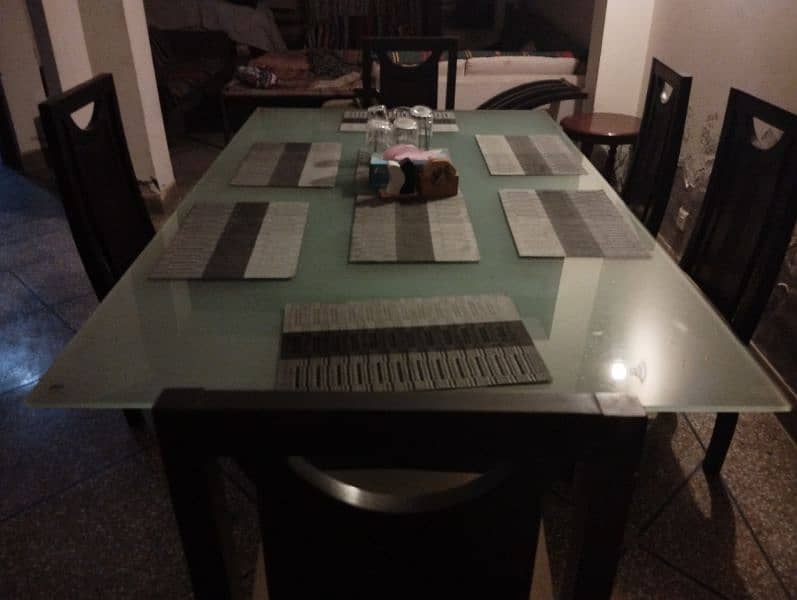 Used Dining Table (Six Seater) + 5 Seats of Same Set 1